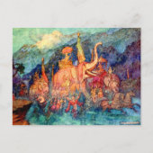 ヴィンテージイラストレーションバイワーウィックゴヴルヒーローリターン ポストカード (正面)