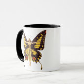 ヴィンテージイラストレーションバタフライ妖精 マグカップ (正面左)