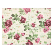 ヴィンテージイラストレーションバラの中立基準 テーブルクロス (正面(横))
