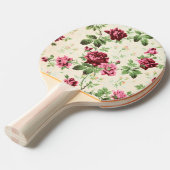 ヴィンテージイラストレーションバラの中立基準 卓球ラケット (正面アングル)