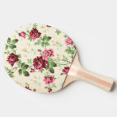 ヴィンテージイラストレーションバラの中立基準 卓球ラケット (横)