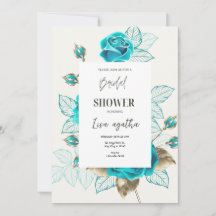 ヴィンテージイラストレーションバラブライダルシャワーA4