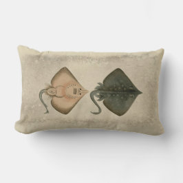 ヴィンテージイラストレーションバートンスケート ランバークッション