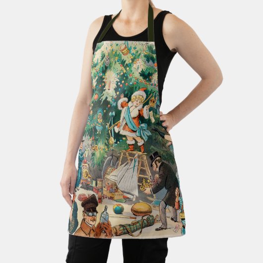 ヴィンテージイラストレーションパックのクリスマスツリー, 1902 エプロン (インサイチュ)