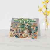 ヴィンテージイラストレーションパックのクリスマスツリー, 1902 カード (黄色い花)