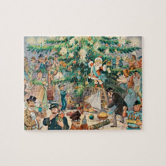 ヴィンテージイラストレーションパックのクリスマスツリー, 1902 ジグソーパズル (横)