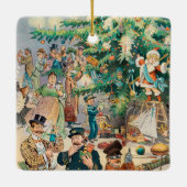 ヴィンテージイラストレーションパックのクリスマスツリー， 1902 セラミックオーナメント (裏面)