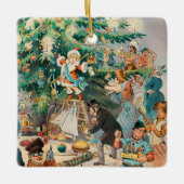 ヴィンテージイラストレーションパックのクリスマスツリー， 1902 セラミックオーナメント (正面)