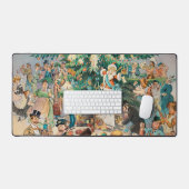 ヴィンテージイラストレーションパックのクリスマスツリー, 1902 デスクマット (キーボード&マウス)