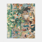 ヴィンテージイラストレーションパックのクリスマスツリー, 1902 フリースブランケット (正面)