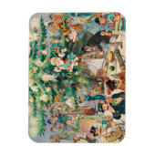 ヴィンテージイラストレーションパックのクリスマスツリー， 1902 マグネット (縦)