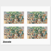 ヴィンテージイラストレーションパックのクリスマスツリー, 1902 長方形シール (シート)