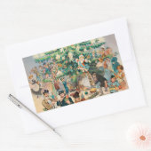 ヴィンテージイラストレーションパックのクリスマスツリー, 1902 長方形シール (封筒)