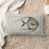 ヴィンテージイラストレーションフィッシュゼウス繊毛 ランバークッション (ブランケット)