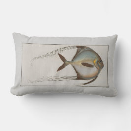 ヴィンテージイラストレーションフィッシュゼウス繊毛 ランバークッション