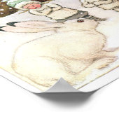 ヴィンテージイラストレーションフォレストチルドレンズエルサベスコウ ポスター (角)