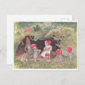 ヴィンテージイラストレーションフォレストチルドレンズエルサベスコウ ポストカード (正面/裏面)