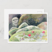 ヴィンテージイラストレーションフォレストチルドレンズエルサベスコウ ポストカード (正面/裏面)