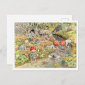 ヴィンテージイラストレーションフォレストチルドレンズエルサベスコウ ポストカード (正面/裏面)