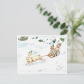 ヴィンテージイラストレーションフォレストチルドレンズエルサベスコウ ポストカード (スタンド正面)