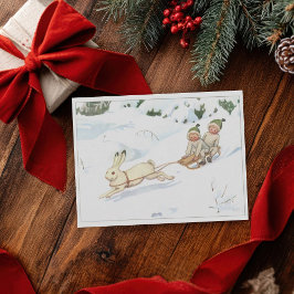 ヴィンテージイラストレーションフォレストチルドレンズエルサベスコウ ポストカード