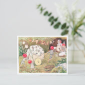 ヴィンテージイラストレーションフォレストチルドレンズエルサベスコウ ポストカード (スタンド正面)