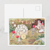 ヴィンテージイラストレーションフォレストチルドレンズエルサベスコウ ポストカード (正面/裏面)