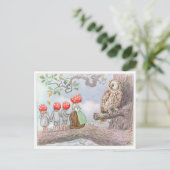 ヴィンテージイラストレーションフォレストチルドレンズエルサベスコウ ポストカード (スタンド正面)