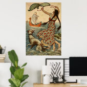 ヴィンテージイラストレーションフランクC.パプ ポスター (ホームオフィス)