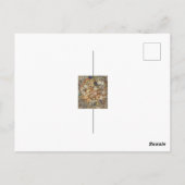 ヴィンテージイラストレーションフランスのアニー「薄紫ベール」 ポストカード (裏面)