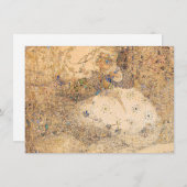 ヴィンテージイラストレーションフランスの摘み花 (正面/裏面)