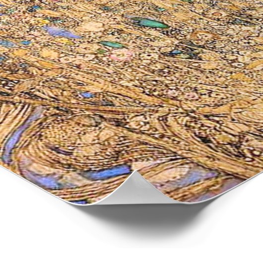 ヴィンテージイラストレーションフランスの摘み花 ポスター (角)