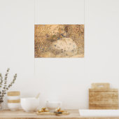 ヴィンテージイラストレーションフランスの摘み花 ポスター (キッチン)