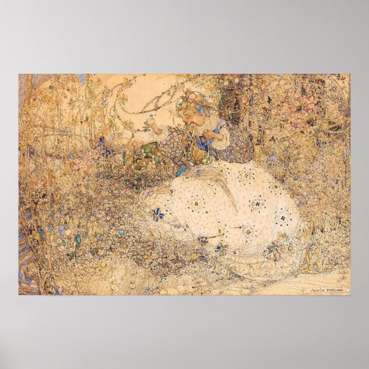 ヴィンテージイラストレーションフランスの摘み花 ポスター (正面)