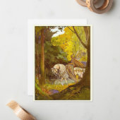 ヴィンテージイラストレーションプリンセス小人 ノートカード (正面/裏面インサイチュ)