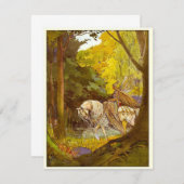 ヴィンテージイラストレーションプリンセス小人 ノートカード (正面/裏面)