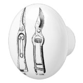 ヴィンテージイラストレーションプルーナーズノブ セラミックノブ (右)