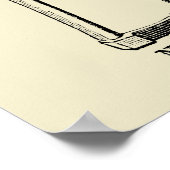 ヴィンテージイラストレーションプルーナーズモノグラムポスター ポスター (角)