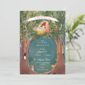 ヴィンテージイラストレーションベビークレードルSIPと 招待状 (スタンド正面)