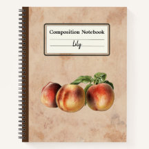 ヴィンテージイラストレーションモモパーソナライズされたコン