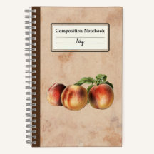 ヴィンテージイラストレーションモモパーソナライズされたコン