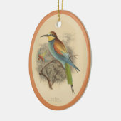 ヴィンテージイラストレーションヨーロッパの蜜入りセラミック セラミックオーナメント (左)