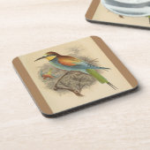 ヴィンテージイラストレーションヨーロッパビーイーター コースター (左側)