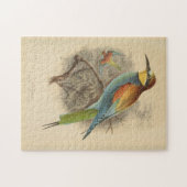 ヴィンテージイラストレーションヨーロッパビーイーター ジグソーパズル (横)