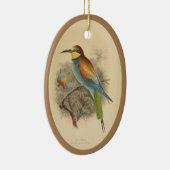 ヴィンテージイラストレーションヨーロッパビーイーター セラミックオーナメント (右)