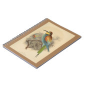 ヴィンテージイラストレーションヨーロッパビーイーター ノートブック (左側)