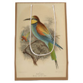 ヴィンテージイラストレーションヨーロッパビーイーター ミディアムペーパーバッグ (裏面)