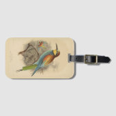 ヴィンテージイラストレーションヨーロッパビーイーター ラゲッジタグ (正面横)