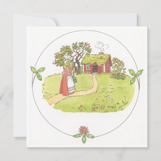 ヴィンテージイラストレーションリトルオールドウーマンエルサベスコウ (正面)