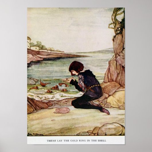 ヴィンテージイラストレーションリークラマグリムズフェアリーテール ポスター (正面)